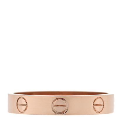 Cartier 18K Pink Gold 3.5mm LOVE Wedding Band Ring 55 7.25 1 of 5