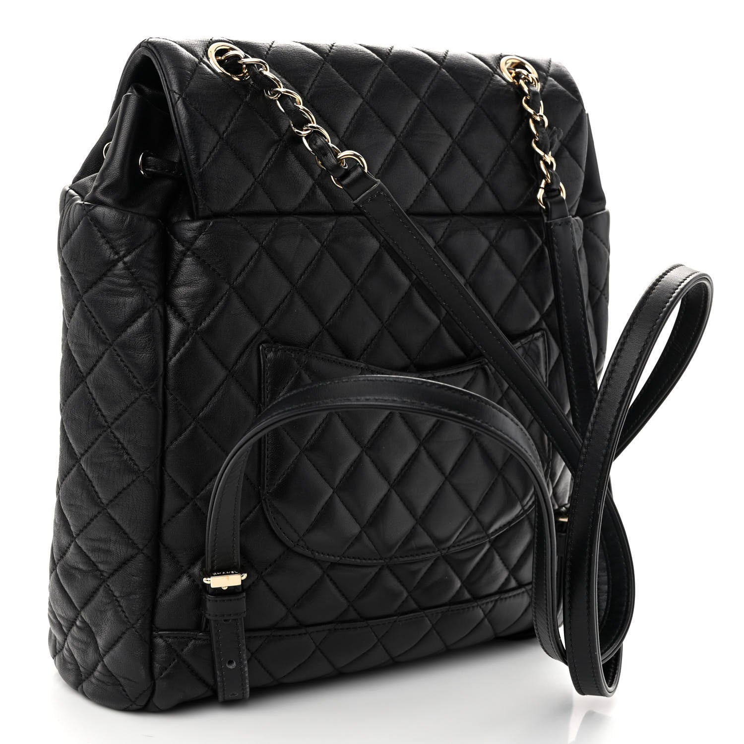 Chanel Lambskin Quilted Large Urban Spirit Backpack Black 3 of 10