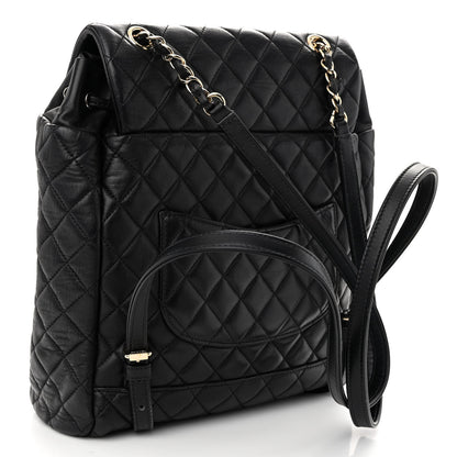 Chanel Lambskin Quilted Large Urban Spirit Backpack Black 3 of 10