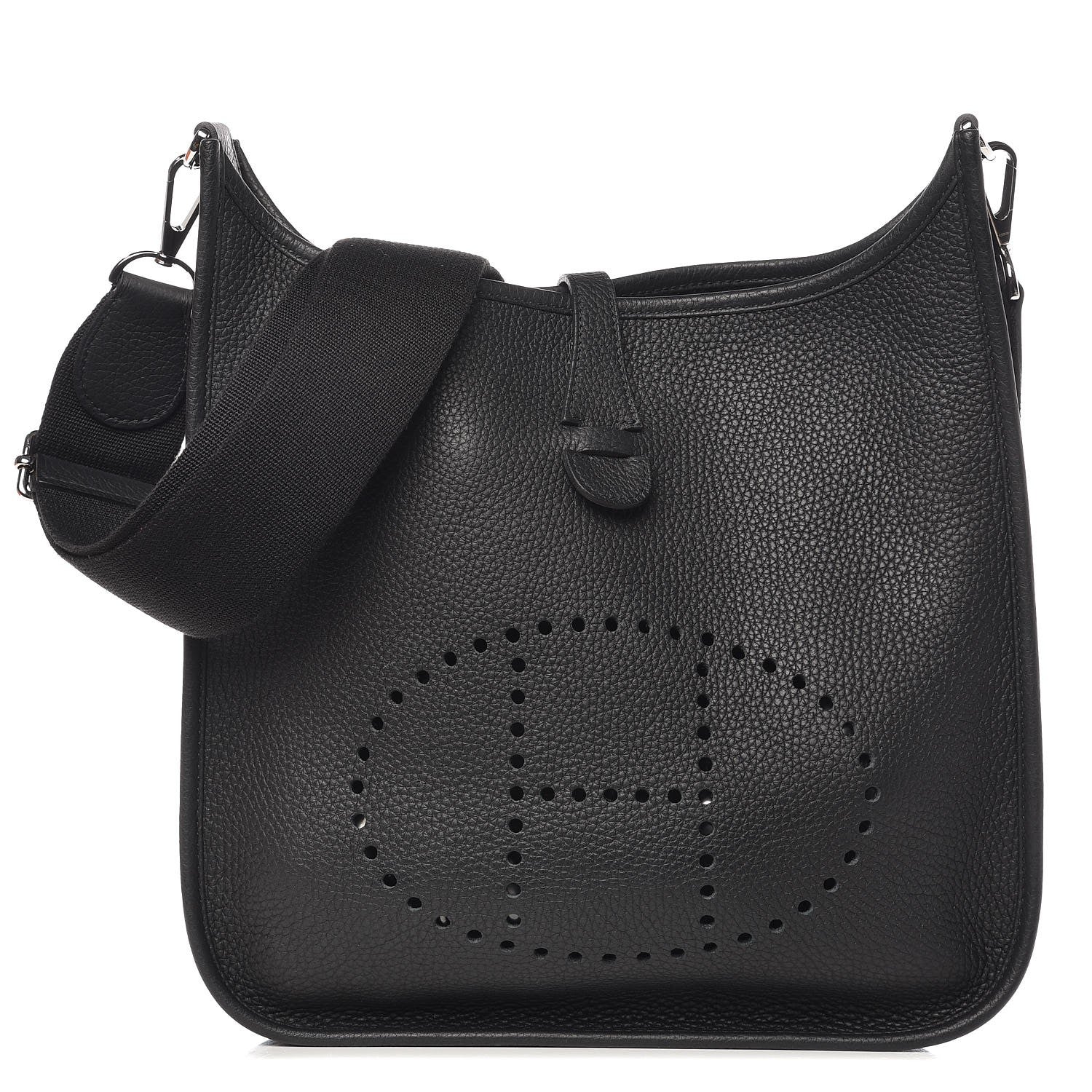 Hermes Taurillon Clemence Evelyne III PM Black 1 of 10