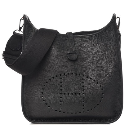 Hermes Taurillon Clemence Evelyne III PM Black 1 of 10