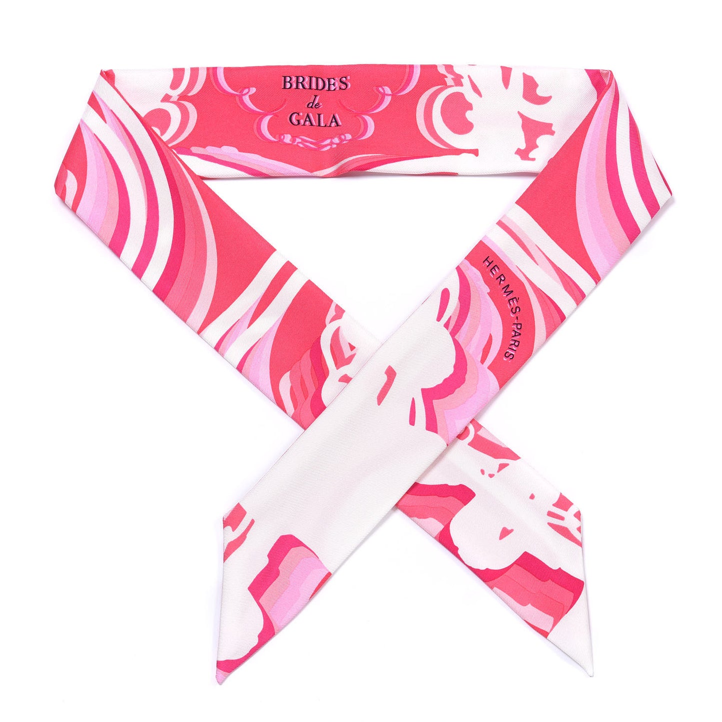 Silk Brides de Gala Shadow Twilly Rose Blanc Fuchsia