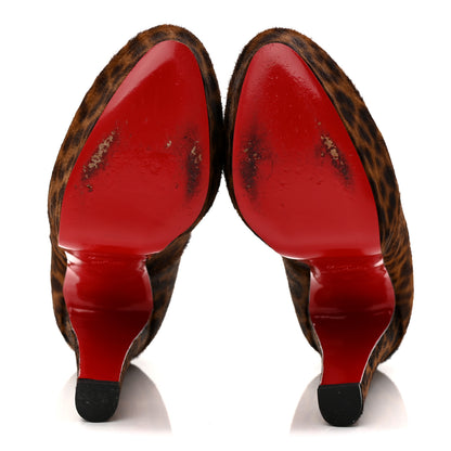 Christian Louboutin Calf Hair Leopard Print Mini Chad Bibi 140 Pumps 38 6 of 10