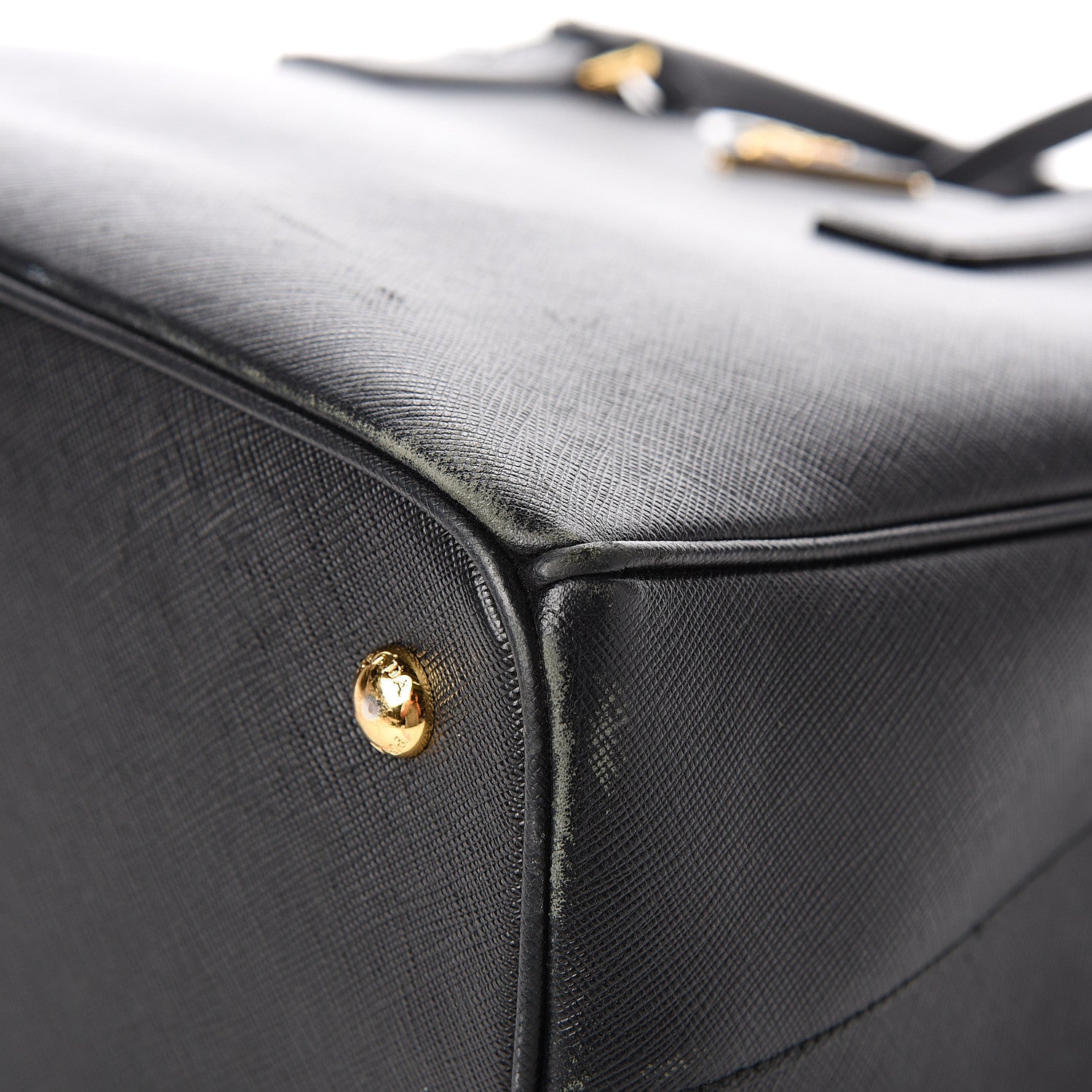 Prada Saffiano Lux Medium Tote Black 8 of 11