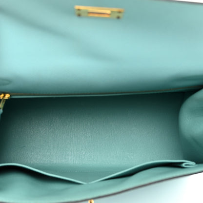 Hermes Epsom Kelly Sellier 28 Bleu Atoll 5 of 10