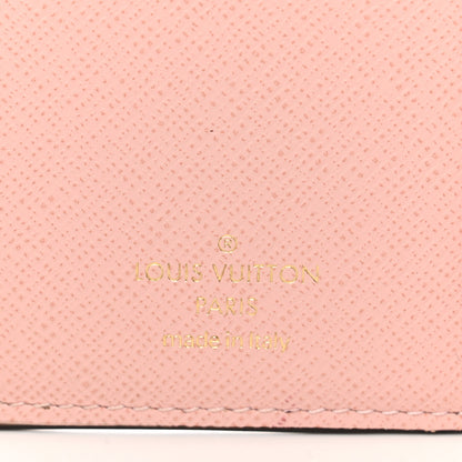 Louis Vuitton Damier Ebene Victorine Wallet Rose Ballerine 6 of 8