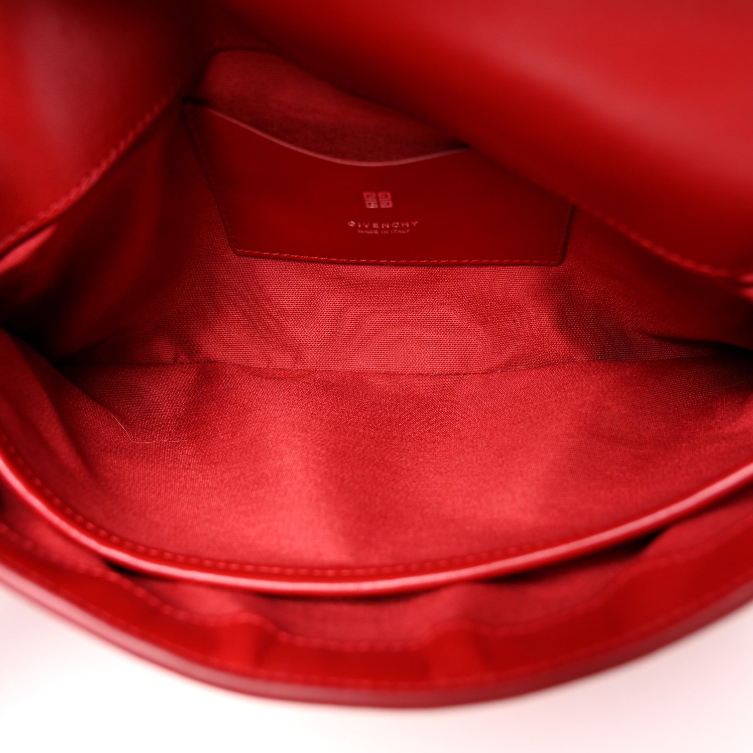 Givenchy Patent Calfskin Small P'tit Voyou Shoulder Bag Vermillon 5 of 10