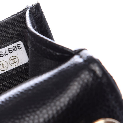 Chanel Caviar Quilted Crystal CC Airpods Pro and Phone Case With Chain Black 8 of 11