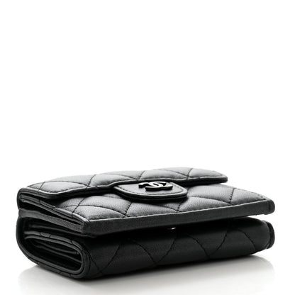 Chanel Lambskin Quilted Double Flap Wallet So Black 4 of 8