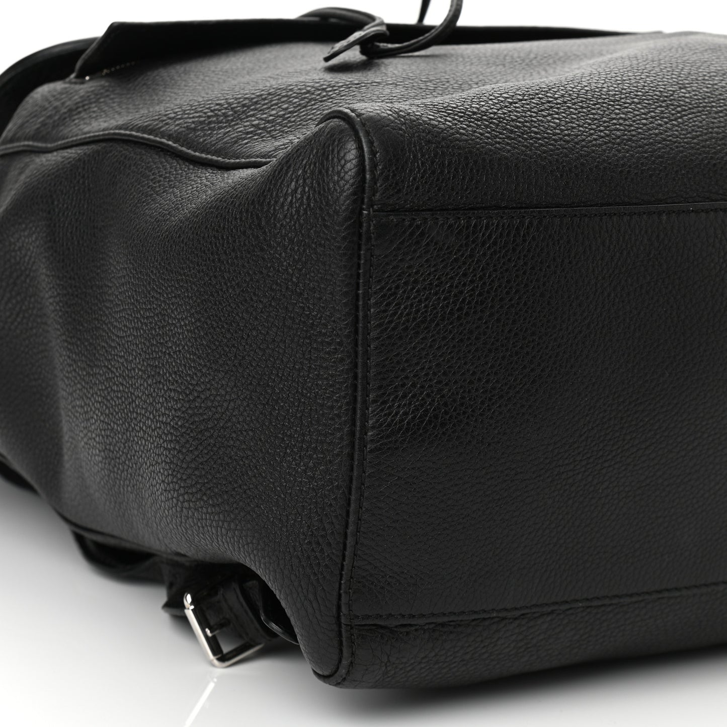 Pebbled Calfskin Soho Backpack Black