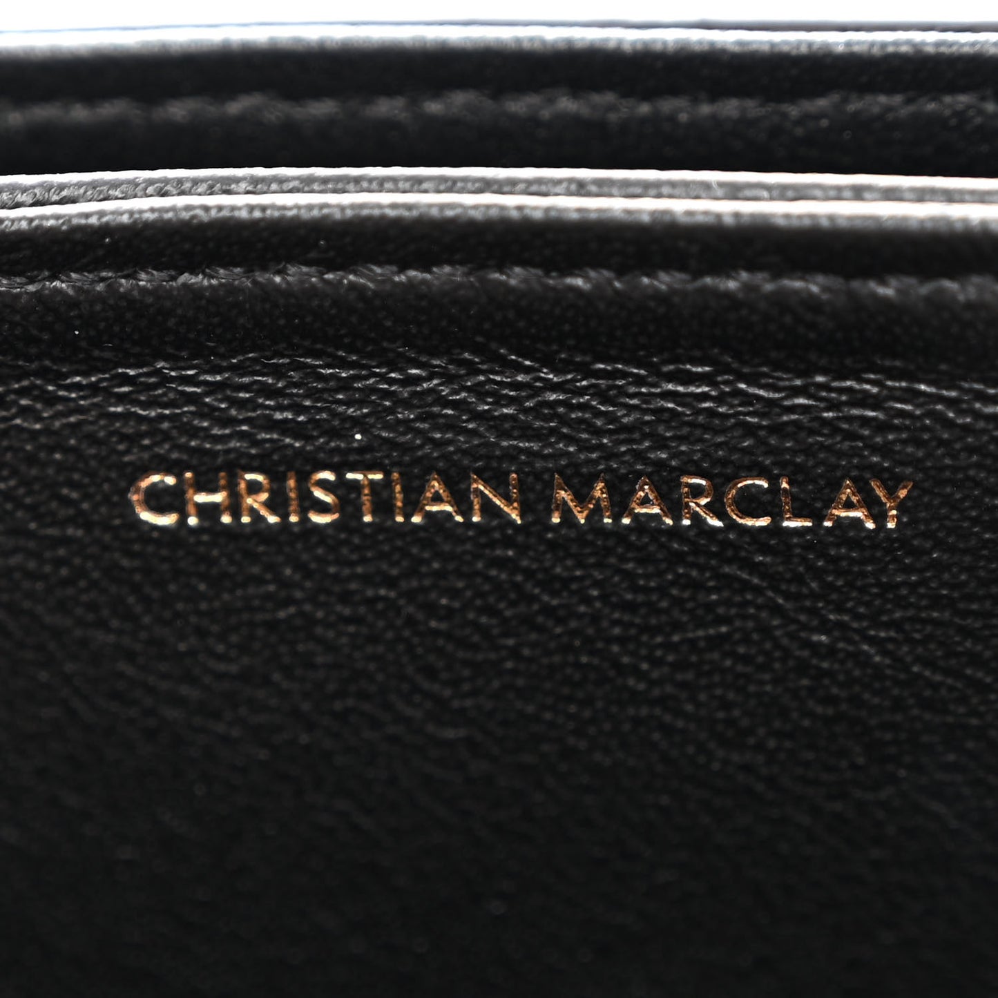 x Christian Marclay Calfskin Zzhaa Printed Small C Bag Black White