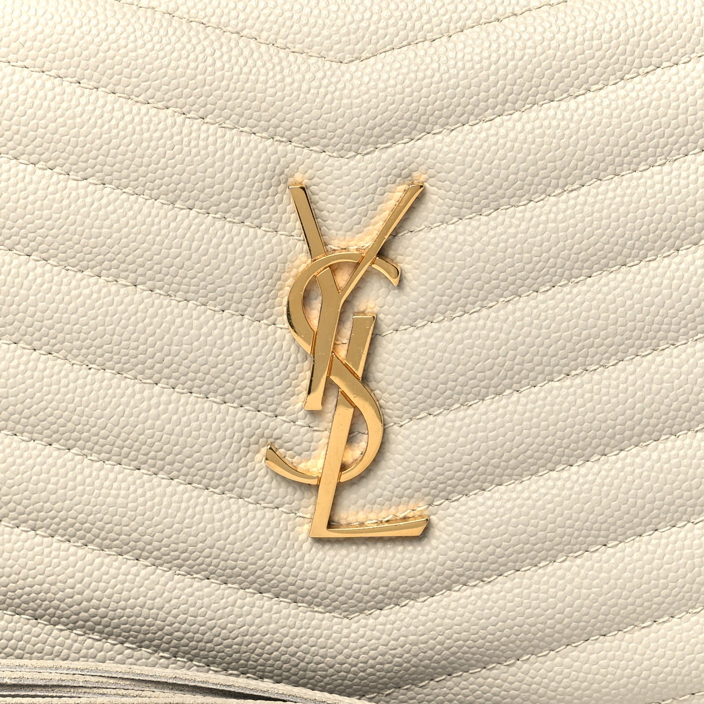 Grain De Poudre Matelasse Monogram Mini Lou Camera Bag Crema Soft