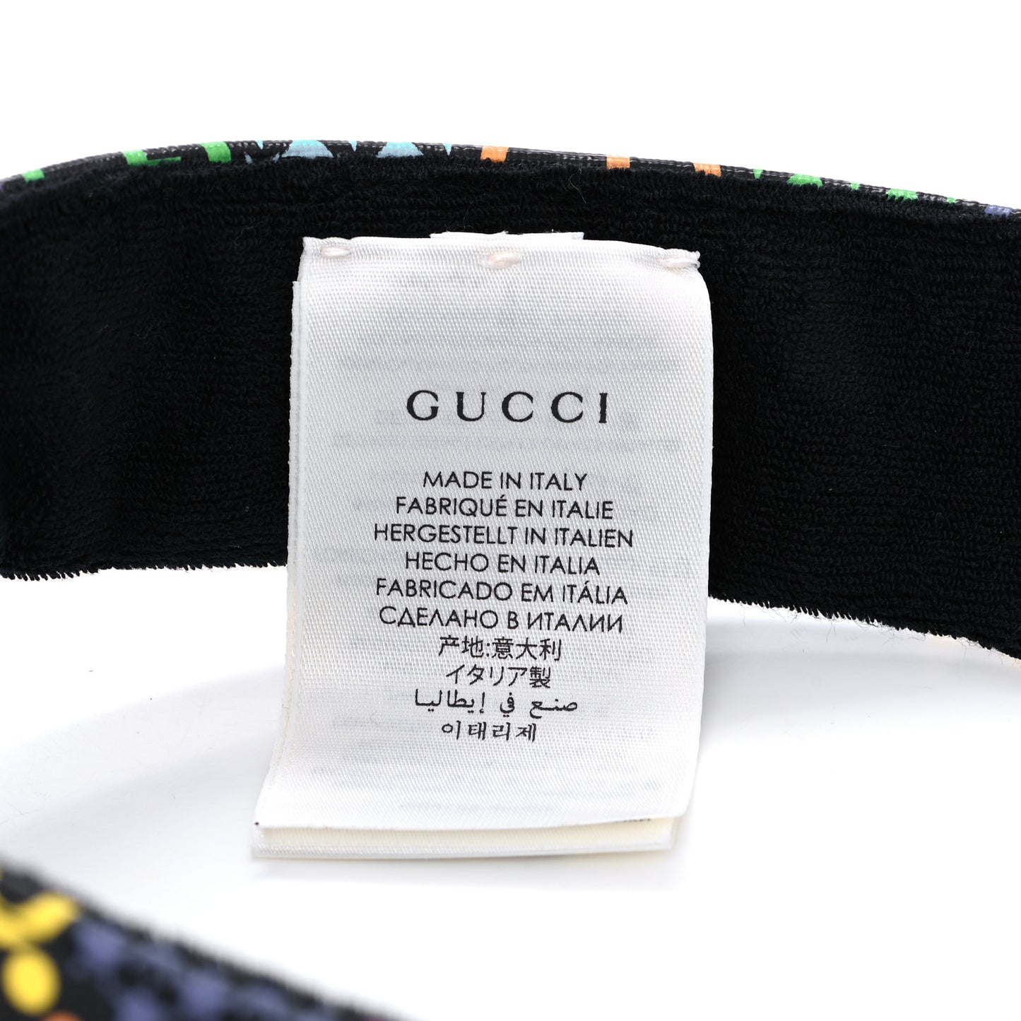 GG Supreme Monogram Psychedelic Izzy Visor M Black Multicolor