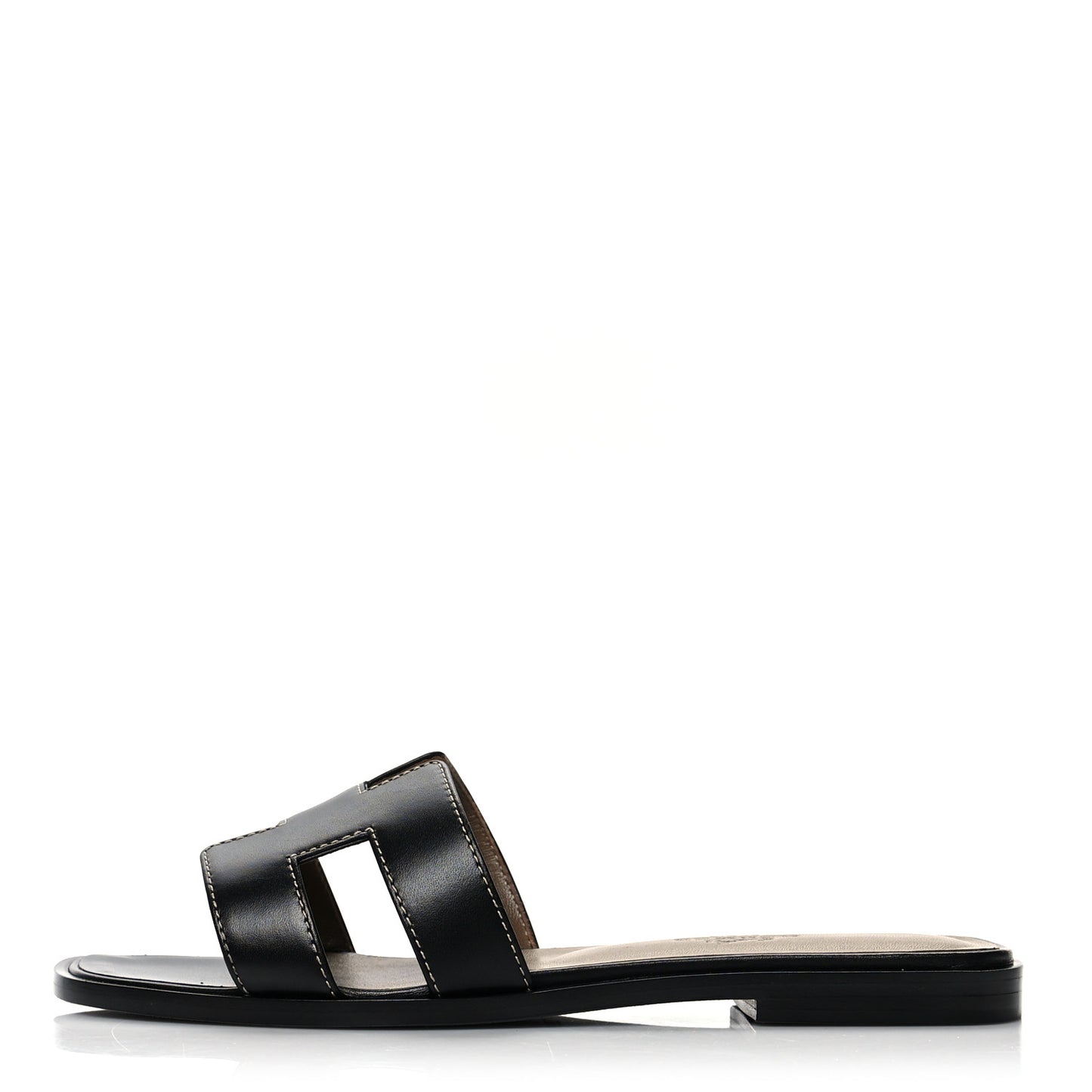 Box Calfskin Oran Sandals 35.5 Black