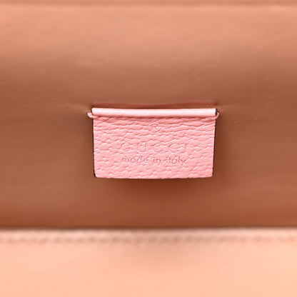 Gucci Textured Dollar Calfskin Berry Print Small Padlock Bamboo Shoulder Bag Pink Purple 6 of 11