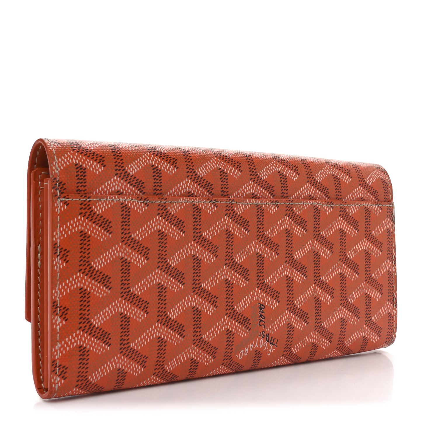 Goyardine Varenne Long Wallet Orange