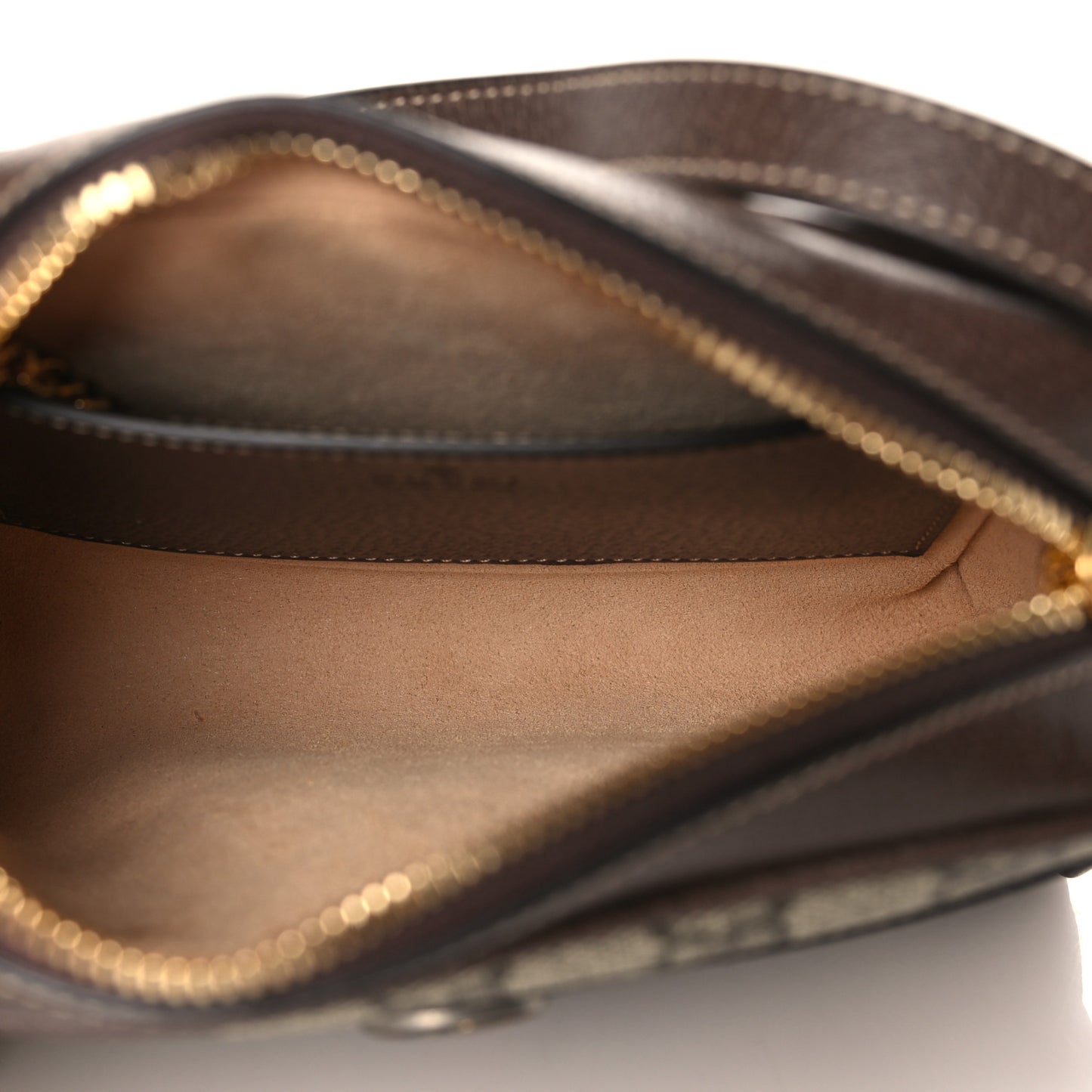 GG Supreme Monogram Web Mini Ophidia Shoulder Bag Brown