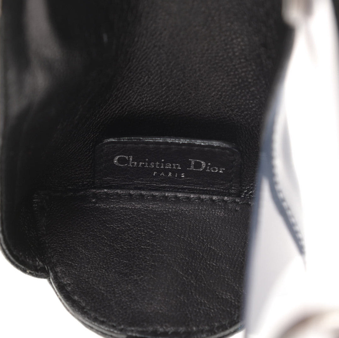 Christian Dior Patent PVC Mini Lady Dior Black Red 6 of 11