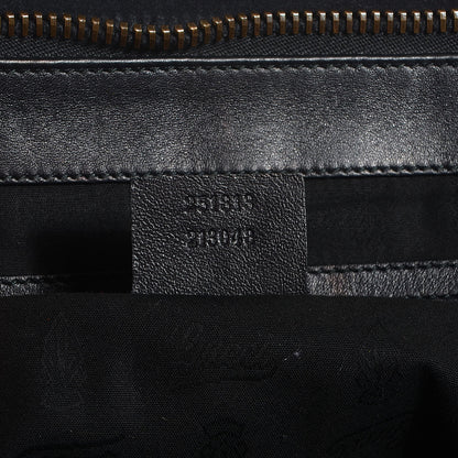 Gucci Suede Medium 1973 Top Handle Satchel Black 7 of 7