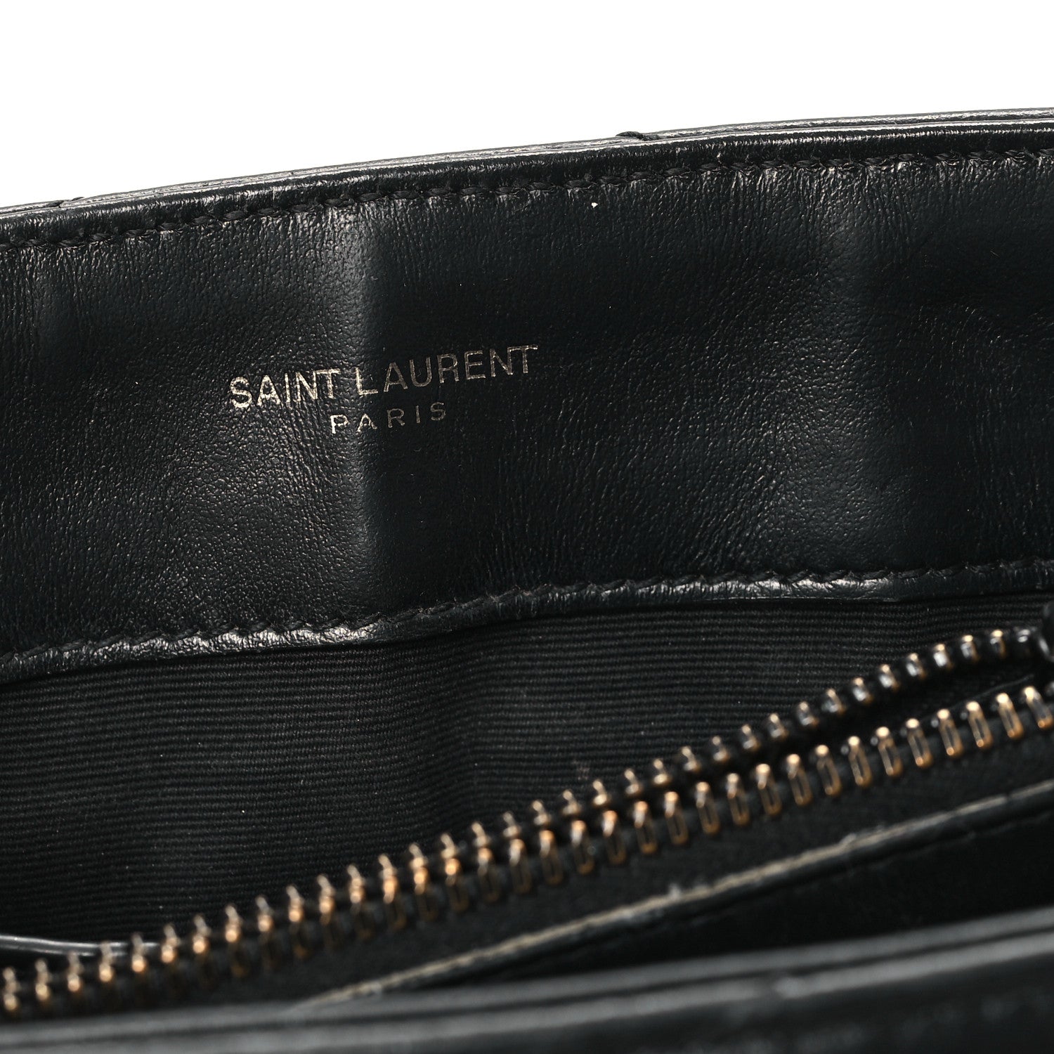 Saint Laurent Calfskin Y Quilted Monogram Monochrome Small Loulou Chain Satchel Black 6 of 12
