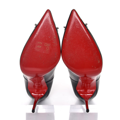 Christian Louboutin Calfskin Banjo Spiked Cap Toe 110 Booties 39 Black 5 of 7
