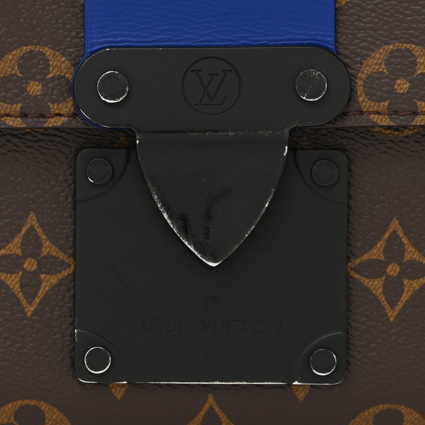 Monogram Macassar S Lock Messenger Blue