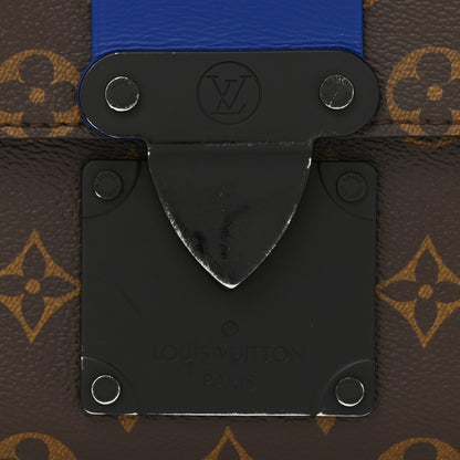 Louis Vuitton Monogram Macassar S Lock Messenger Blue 10 of 10