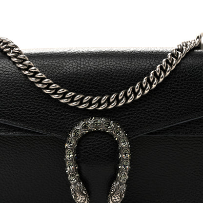 Gucci Pebbled Calfskin Small Dionysus Shoulder Bag Black 8 of 13