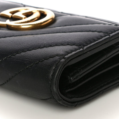 Gucci Calfskin Matelasse GG Marmont Wallet Black 11 of 15