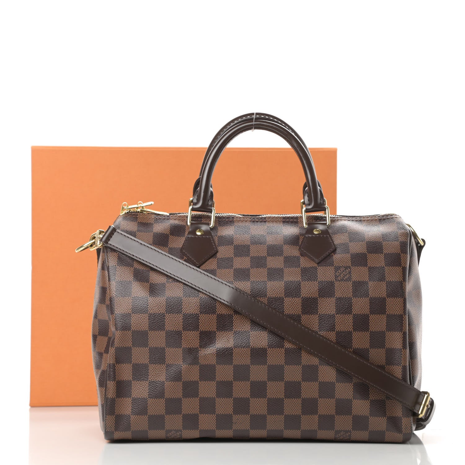 Louis Vuitton Damier Ebene Speedy Bandouliere 30 14 of 14