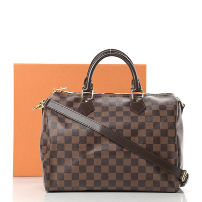 Louis Vuitton Damier Ebene Speedy Bandouliere 30 14 of 14