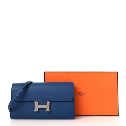 Hermes Epsom Constance Long To Go Wallet Bleu Tie 23 of 23