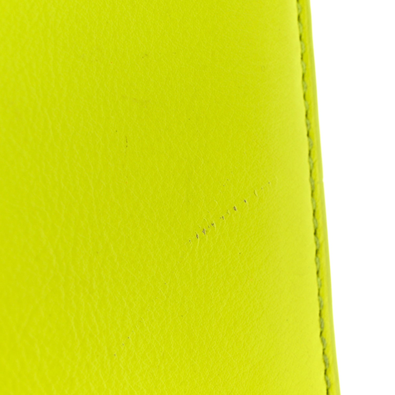 Saint Laurent Calfskin Nano Sac De Jour Neon Yellow 13 of 22