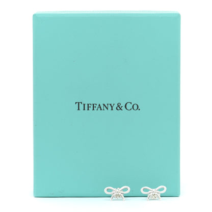Tiffany Sterling Silver Bow Earrings 6 of 6