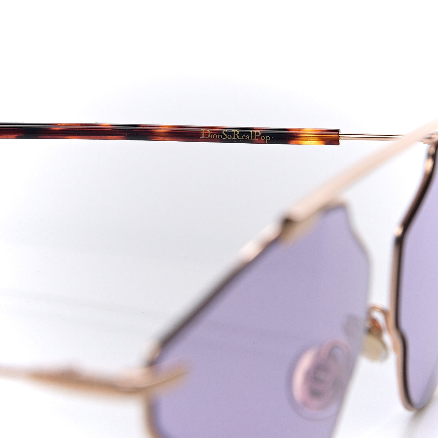 Christian Dior So Real Pop Sunglasses Rose Gold Purple 5 of 9