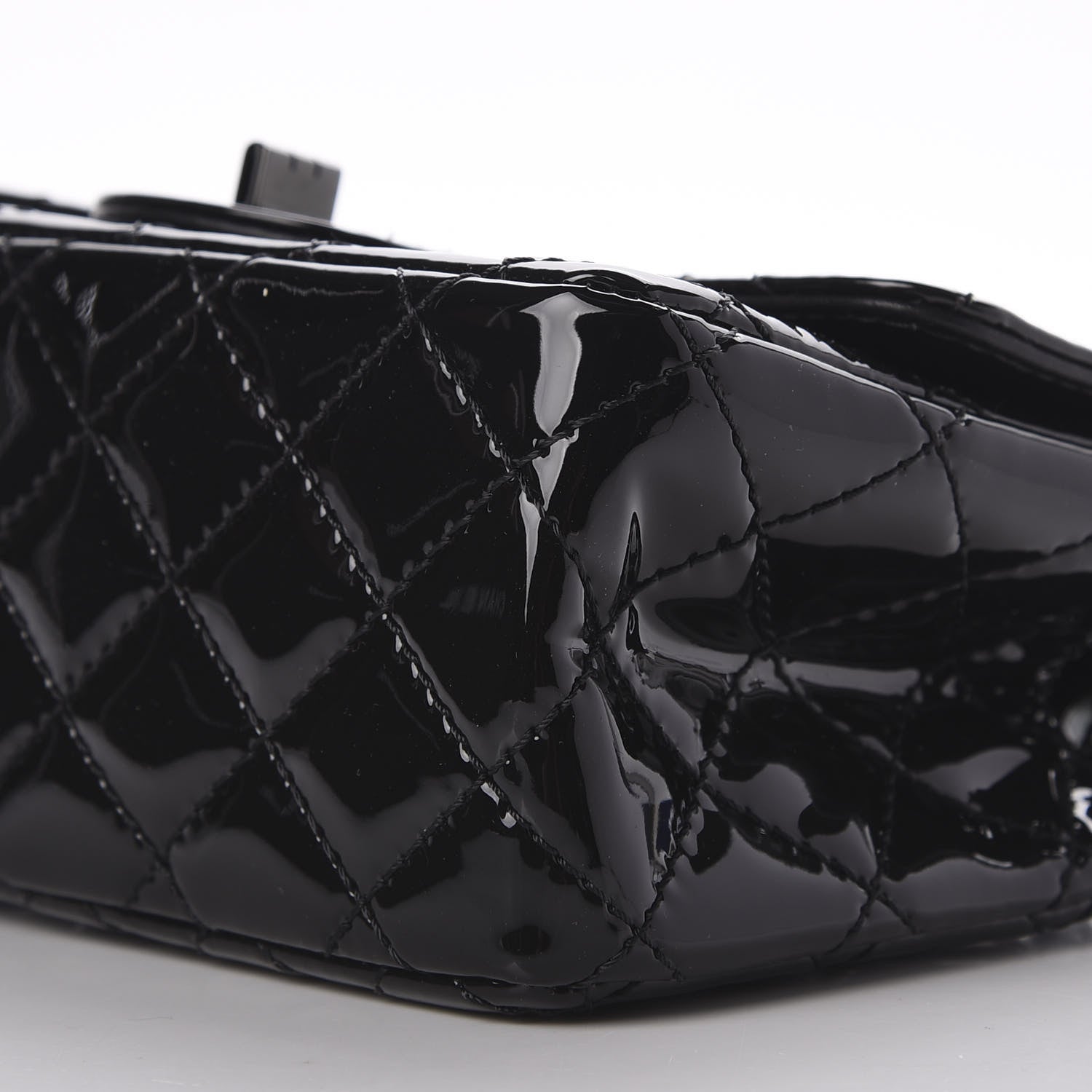 Chanel Patent Calfskin Quilted 2.55 Reissue Mini Flap So Black 7 of 11