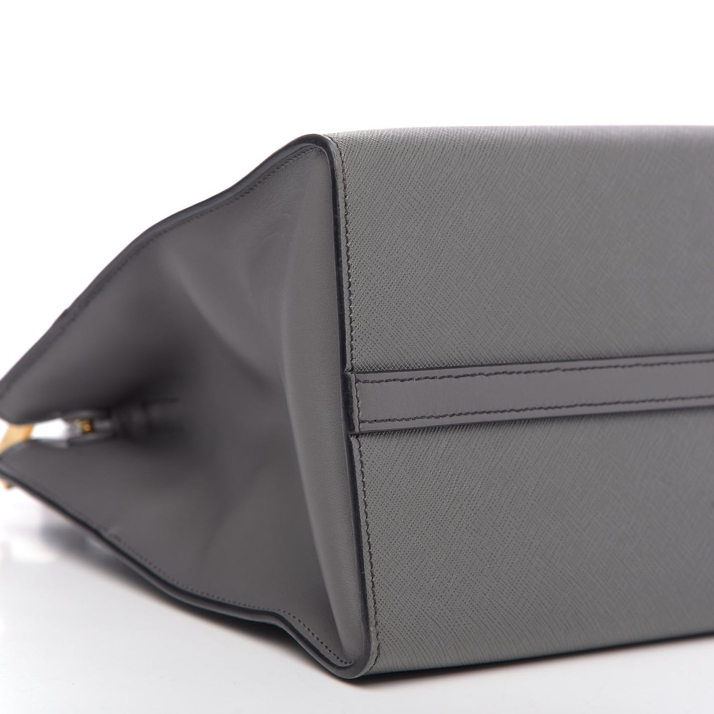 Saffiano City Calfskin Medium Esplanade Tote Mercurio