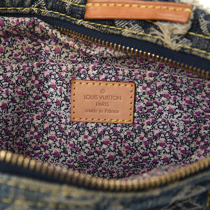 Louis Vuitton Denim Patchwork Speedy 30 Blue 6 of 8