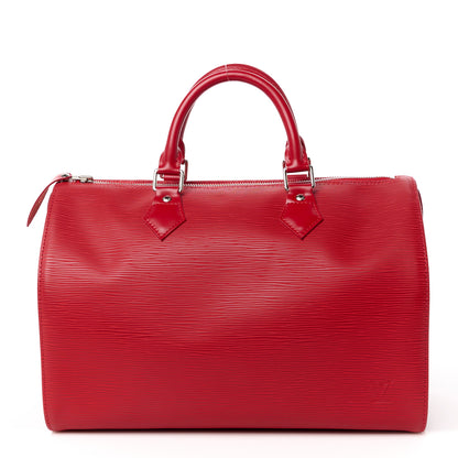 Louis Vuitton Epi Speedy 30 Castillan Red 1 of 12