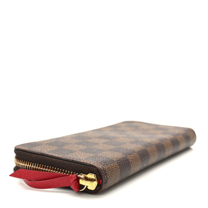 Louis Vuitton Damier Ebene Clemence Wallet Cherry 4 of 10