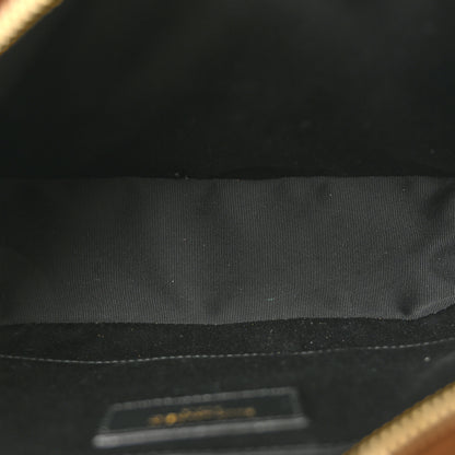 Saint Laurent Suede Studded Woven Monogram Lou Camera Bag Dark Cookie 5 of 11