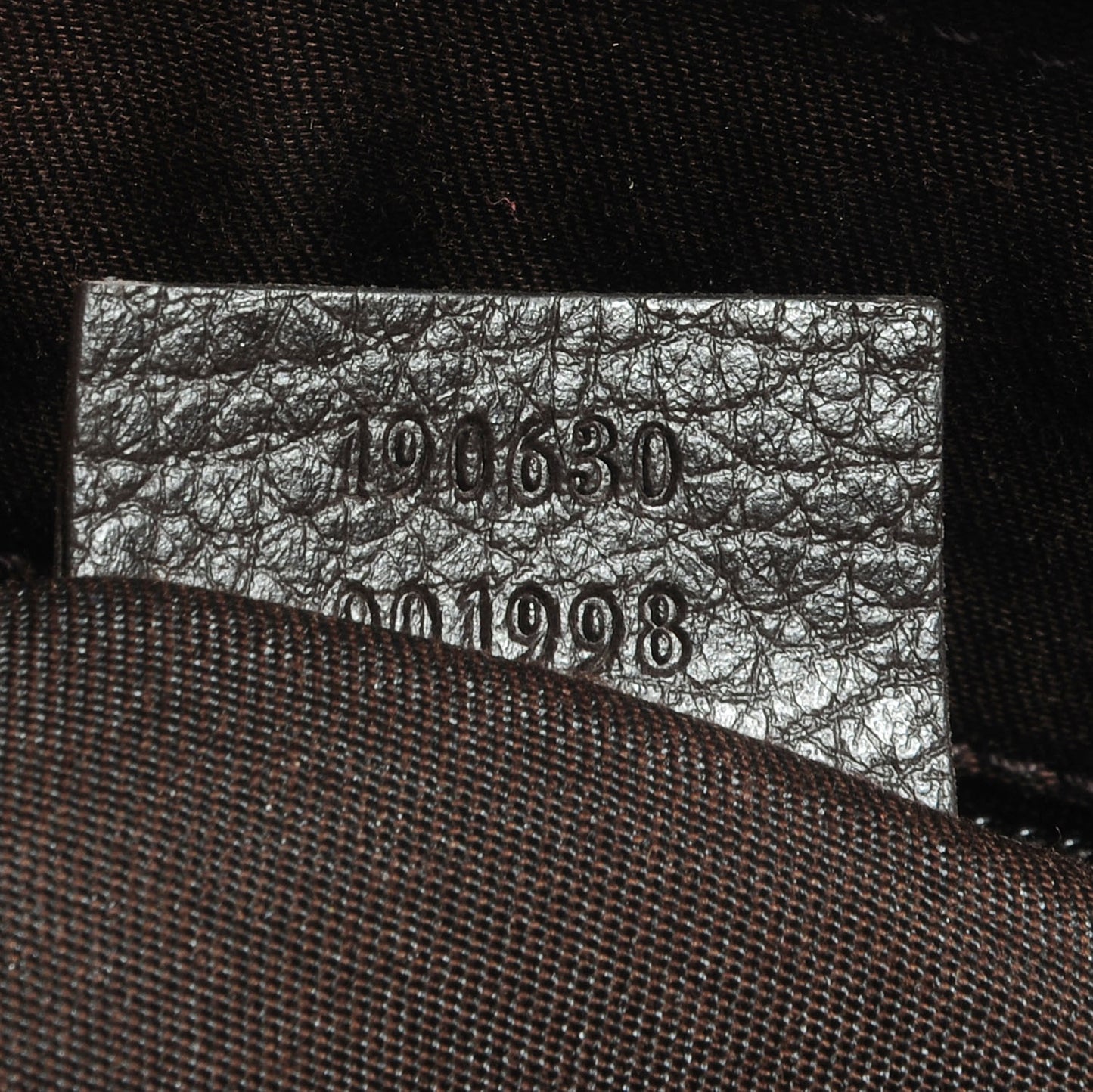 Crystal Monogram Briefcase Brown
