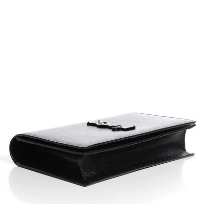 Saint Laurent Grain De Poudre Classic Monogram Clutch Nero Black 4 of 8