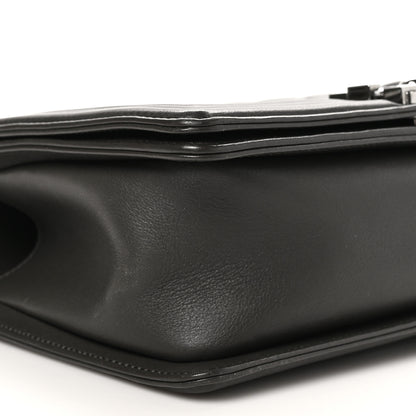 Chanel Lambskin Chevron Quilted Medium Boy Flap Dark Brown 9 of 10