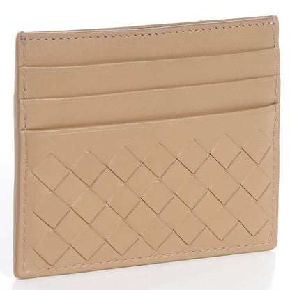 Bottega Veneta Nappa Intrecciato VN Card Case Beige Walnut 3 of 9