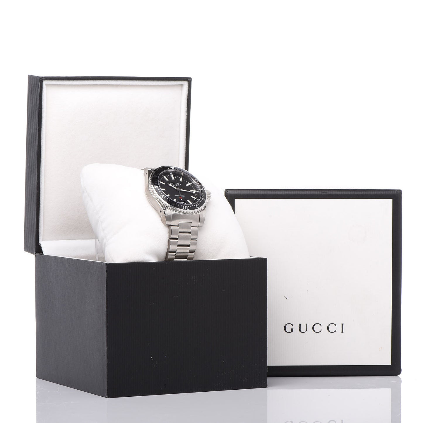 Stainless Steel 40mm Dive Quartz Watch Black