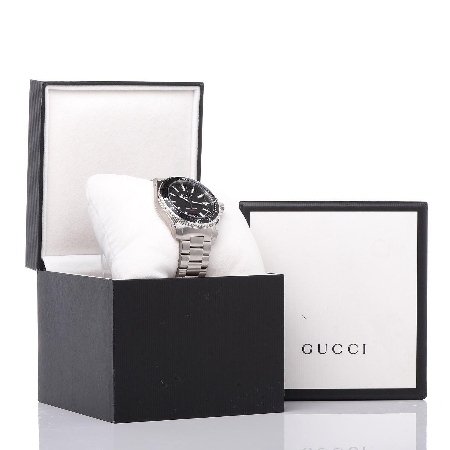 Gucci Stainless Steel 40mm Dive Quartz Watch Black 8 of 8