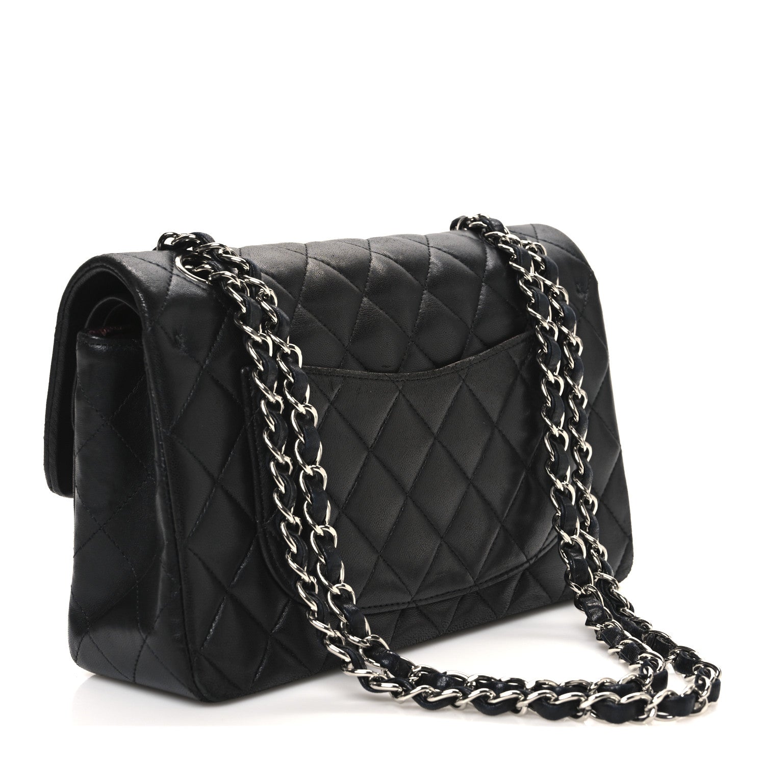 Chanel Lambskin Quilted Small Double Flap Black 3 of 12