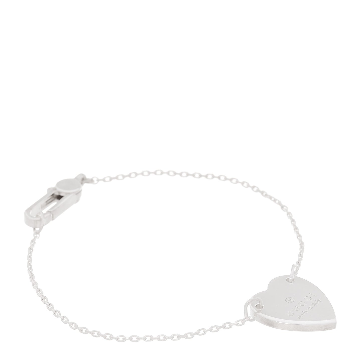 Sterling Silver Trademark Heart Bracelet