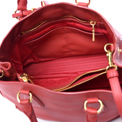Prada Vitello Daino Tote Rosso 5 of 22